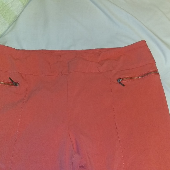 Bright orange coral skinny pant 14 - Picture 2 of 8